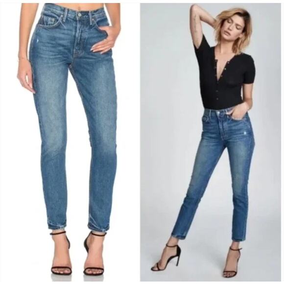 GRLFRND Karolina NWT Close To You Skinny High Rise Women's Denim Jeans Capsule - Picture 1 of 10